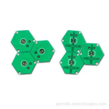 Green Single layer 1OZ HASL Prototype PCB Boards FR4 Quick